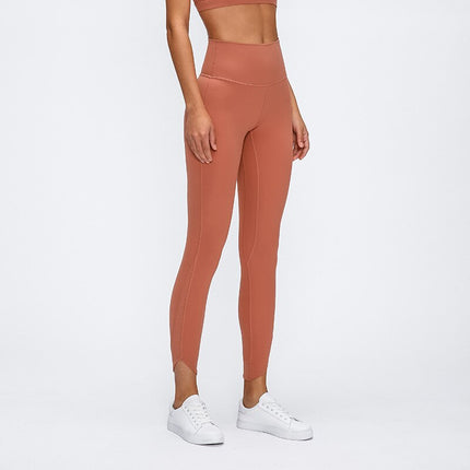 Style Bevel Leggings Sport Women Fitness High Waist Yoga Pants Elasticity Tight-Fit Solid Color Buttock Lifting Pants-0