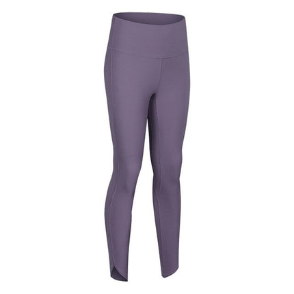 Style Bevel Leggings Sport Women Fitness High Waist Yoga Pants Elasticity Tight-Fit Solid Color Buttock Lifting Pants-2