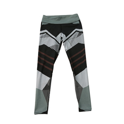 Leggings Sport Women Fitness Workout Push Up Patchwork Digital Print Thread Pants And Hips High Waist Thread Pants Leggings-6