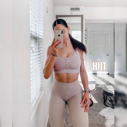 Summer Women Yoga Shorts High Waist Knitted Training Fitness Knee Length Pants Gym Workout Leggings Active Sport Trousers-7