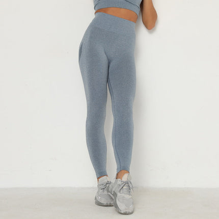 Women High Waist GYM Fitness Yoga Pants Sport Wear Seamless Squat Proof Tummy Control Tights Workout Running Leggings-11
