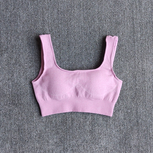 Yoga Bra Vital Seamless Sports Bra Medium Support Running Racerback  Sport Woman Fitness Vest Type Brassiere Bra Top Activewear-10