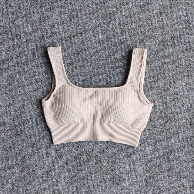 Yoga Bra Vital Seamless Sports Bra Medium Support Running Racerback  Sport Woman Fitness Vest Type Brassiere Bra Top Activewear-5
