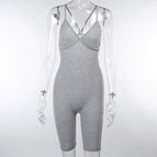 grijze jumpsuit / L / Verenigde Staten