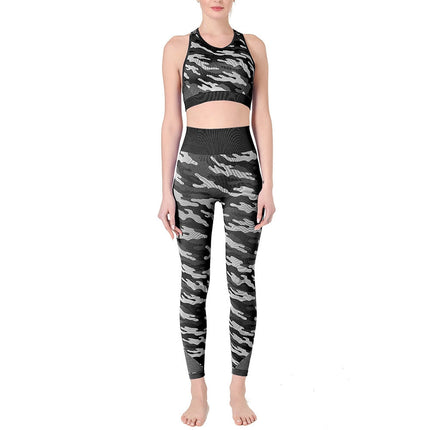 2PCS Camo Yoga Set Sports Wear For Women Gym Fitness Clothing Booty Yoga Leggings + Sport Bra GYM Sport Suit Femme 2020 New-6