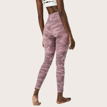 Four Ways Stretchy Yoga Pants Sport Gym Legging Women Naked Feel Exercise Fitness Workout Leggings 7/8 Length-5