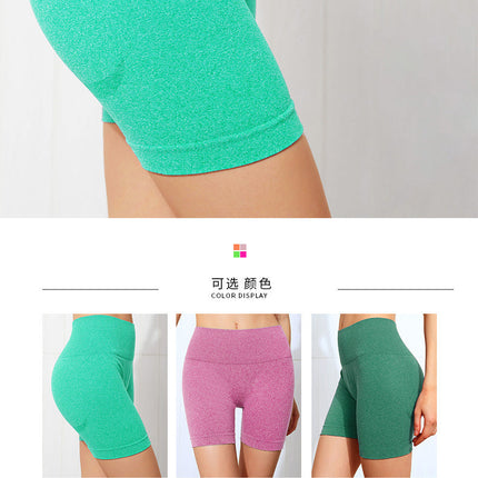 High Waist Workout Shorts Summer Seamless Fitness Yoga Short Scrunch Butt Fitness Shorts Running Sport Women Gym Leggings-1