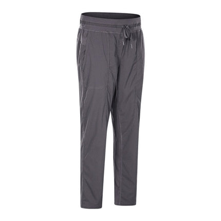 STRIPE Mid Waist Drawstring Sport Gym Joggers Women Loose Fit Fitness Workout Joggers with Pocket Leisure Sweatpants-3