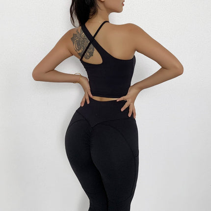 Sportwear Women Yoga Sets Fitness Wear 2peice Suits High Waist Legging Top Bra Gym Running Clothing Outfit Sport Suit-3