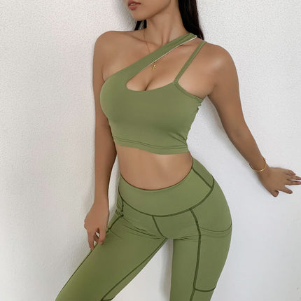 Sportwear Women Yoga Sets Fitness Wear 2peice Suits High Waist Legging Top Bra Gym Running Clothing Outfit Sport Suit-2