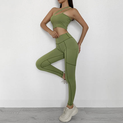 Sportwear Women Yoga Sets Fitness Wear 2peice Suits High Waist Legging Top Bra Gym Running Clothing Outfit Sport Suit-1