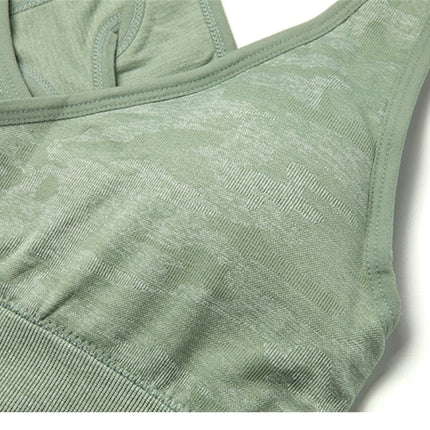 Yoga Bra Crop Tops Gym Seamless Sports Bras Fitness Padded Brassiere Workout Tank Top Running Short Vest Athletic Underwear-4
