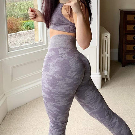 Yoga Sets 2 Piece Sport Outfits Workout Clothes Gym Sportswear Sports Bras Yoga Pants Fitness Seamless Leggings Running Suits-1
