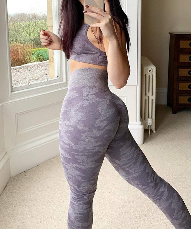 Yoga Sets 2 Piece Sport Outfits Workout Clothes Gym Sportswear Sports Bras Yoga Pants Fitness Seamless Leggings Running Suits-1