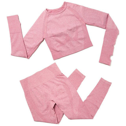 Yoga Sets 2 Piece Women Sport Outfits Workout Sets Exercise Sportswear Gym Jogger Actiivewear Running Suits Fitness Clothes-11