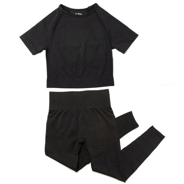 Yoga Sets 2 Piece Women Sport Outfits Workout Sets Exercise Sportswear Gym Jogger Actiivewear Running Suits Fitness Clothes-10