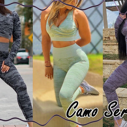 3Pcs Yoga Set Sport Suits Gym Wear Seamless Sportswear Workout Leggings Sports Bra Long Sleeves Crop Tops Fitness Clothing-3