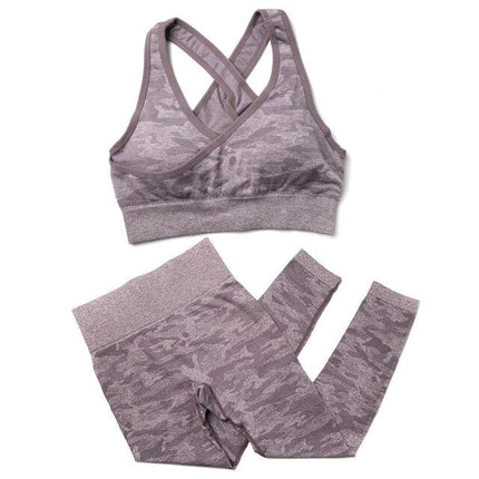Seamless Yoga Set Fitness Sports Suits Gym Clothing Sport Bra High Waist Yoga Leggings Workout Pants Outfit Sportswear Tracksuit-7