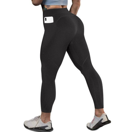 Yoga Pants with Pocket Sport Leggings Gym Sportswear Tummy Control Jogging Tights Fitness Trousers Push Up Workout Leggins-5