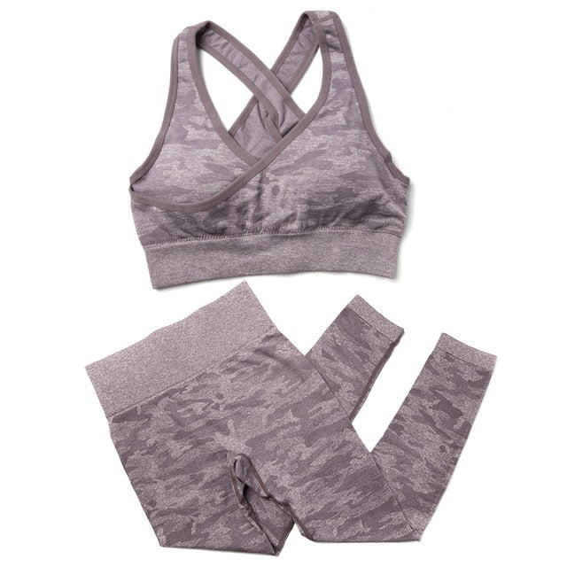 3Pcs Yoga Set Sport Suits Gym Wear Seamless Sportswear Workout Leggings Sports Bra Long Sleeves Crop Tops Fitness Clothing-0