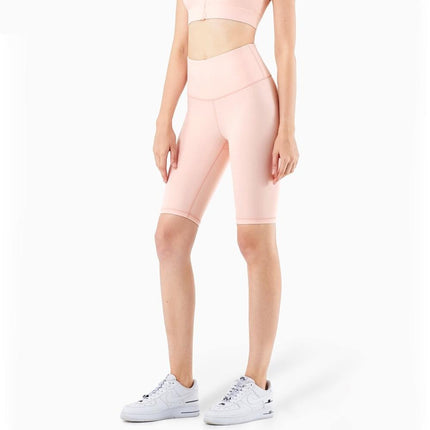 Second Skin Feel Workout Fitness Gym Biker Shorts Women High Waist Squat Proof Athletic Exercise Sport Shorts-0