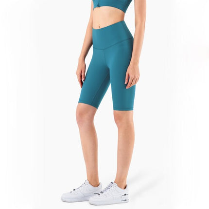 Second Skin Feel Workout Fitness Gym Biker Shorts Women High Waist Squat Proof Athletic Exercise Sport Shorts-2