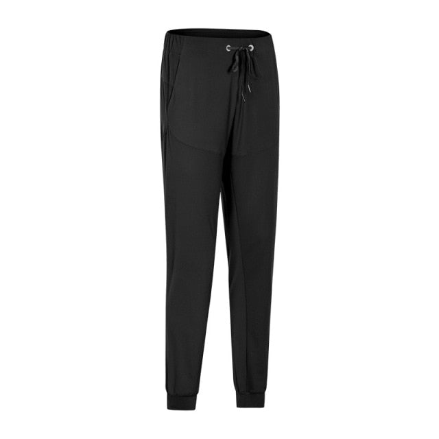 28" Naked Feel Drawstring Workout Gym Joggers Women Bare Cozy Leisure Sport Fitness Sweatpants with Pocket-1