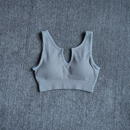 Seamless Sport Bra Women's Lingerie Fitness Yoga Running Vest Underwear Padded Crop Tops Underwear Push Up Gym Top Bras-11