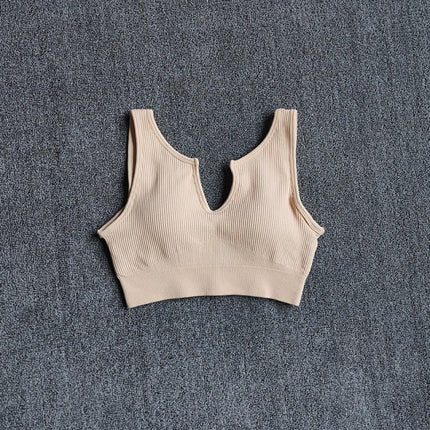 Seamless Sport Bra Women's Lingerie Fitness Yoga Running Vest Underwear Padded Crop Tops Underwear Push Up Gym Top Bras-2