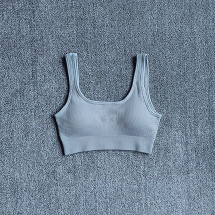 Seamless Sport Bra Women's Lingerie Fitness Yoga Running Vest Underwear Padded Crop Tops Underwear Push Up Gym Top Bras-7