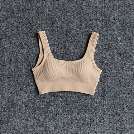 Seamless Sport Bra Women's Lingerie Fitness Yoga Running Vest Underwear Padded Crop Tops Underwear Push Up Gym Top Bras-1