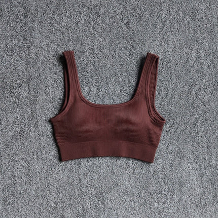 Seamless Sport Bra Women's Lingerie Fitness Yoga Running Vest Underwear Padded Crop Tops Underwear Push Up Gym Top Bras-5