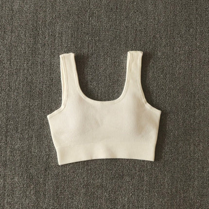 Seamless Sport Bra Women's Lingerie Fitness Yoga Running Vest Underwear Padded Crop Tops Underwear Push Up Gym Top Bras-13