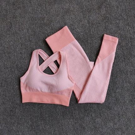 Women Fitness Sport Yoga Suit Seamless Women Yoga Sets Long Sleeve Clothing Female Sport Gym Suits Wear Running Clothes-9