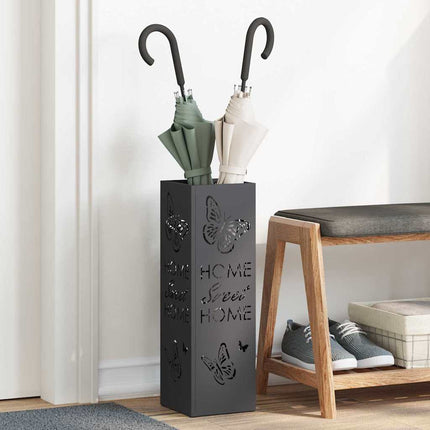 Regen Paraplu Stand 15,5 X 15,5 X 49 Cm Staal - XdropX