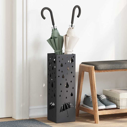 Regen Paraplu Stand 15,5 X 15,5 X 49 Cm Staal - XdropX