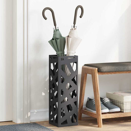 Regen Paraplu Stand 15,5 X 15,5 X 49 Cm Staal - XdropX