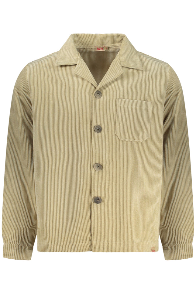 MEN'S BEIGE LONG-SLEEVED RIFLE SHIRT-0