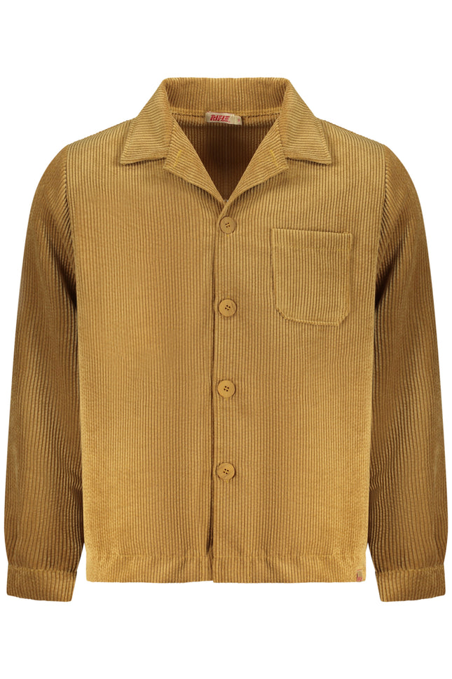 MEN'S BROWN LONG-SLEEVED RIFLE SHIRT-0