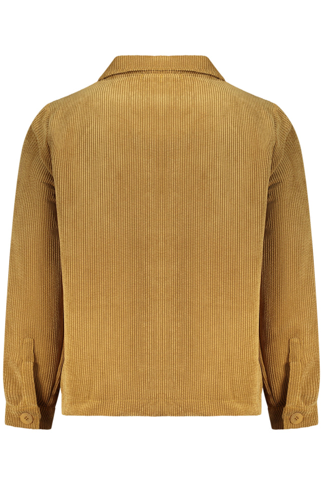 MEN'S BROWN LONG-SLEEVED RIFLE SHIRT-1