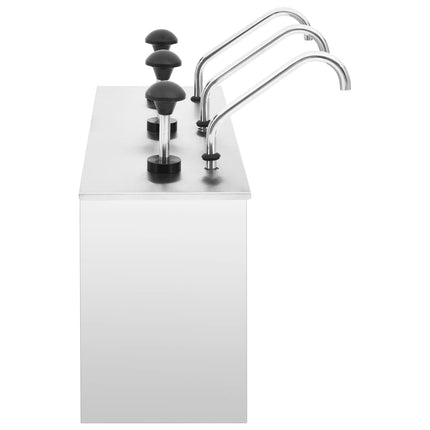 Sausdispenser 3X3,5 L Roestvrij Staal - XdropX