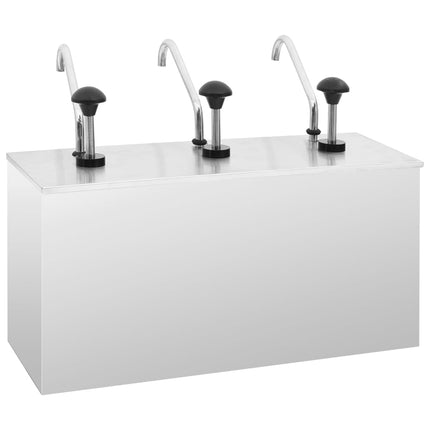Sausdispenser 3X3,5 L Roestvrij Staal - XdropX