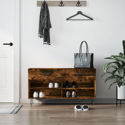 Schoenenbank 102X35X55 Cm Bewerkt Hout - XdropX