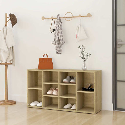Schoenenbank 103X30X55 Cm Bewerkt Hout Kleurig - XdropX