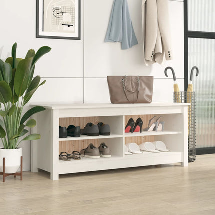 Schoenenbank 110X38X45,5 Cm Massief Grenenhout - XdropX