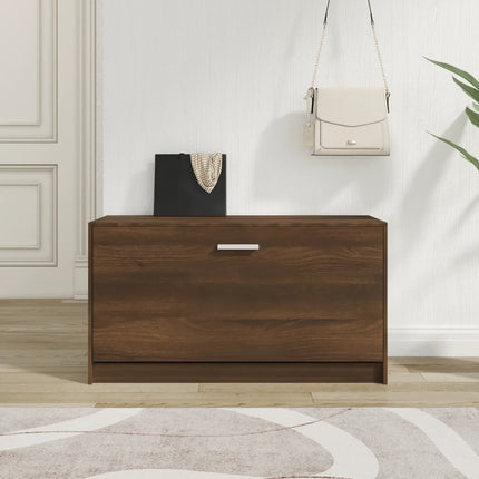 Schoenenbank 80X24X45 Cm Bewerkt Hout Eikenkleur - XdropX