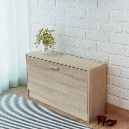 Schoenenbank 80X24X45 Cm Bewerkt Hout Eikenkleur - XdropX