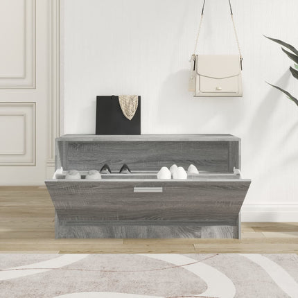 Schoenenbank 80X24X45 Cm Bewerkt Hout Eikenkleur - XdropX