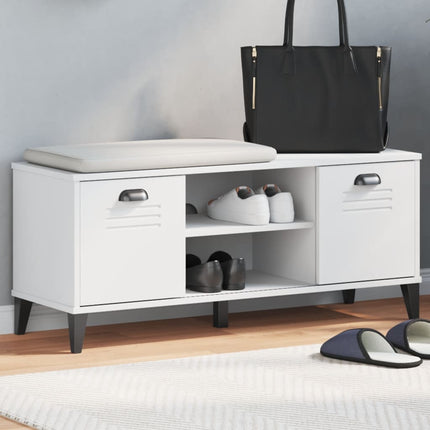 Schoenenbank Viken 106X35X45 Cm Bewerkt Hout - XdropX