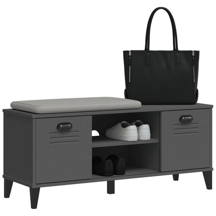 Schoenenbank Viken 106X35X45 Cm Bewerkt Hout - XdropX